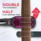 TYMO Ionic Hair Straightener Brush - One-Step Hair Straightener for Women, Straightening Brush with Negative Ions,
