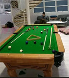 Pool Table Household 233.33cm Billiards Solid Wood Carving Antique Ball Table American Table Tennis Bar