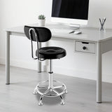 Stool Salon Chair with 360-degree Swivel Seat Heavy Duty Hydraulic Height Adjustable High Barber