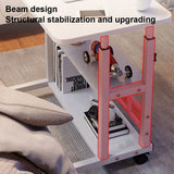 Height Adjustable Computer Desk with Rolling Wheels Adjustable Bedside Laptop Desk Height Adjustable