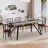 70.9"Rectangular Large Dining Table, Waterproof Large Desk for 8 People