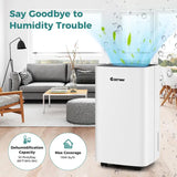 30 Pints 1500 Sq. ft Portable Dehumidifier For Medium To Large Spaces