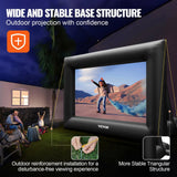 24FT Outdoor Inflatable Projector Screen 360W Blower for Front/Rear Projection
