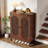 Shoe Cabinet with Do, 5-Tier Shoe Storage Cabinet with Adjustable Shelves