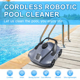Cordless Automatic Robotic Pool Cleaner for In Ground Flat Pools