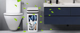 2 Pack 12L Bathroom Automatic Trash Cans Touchless Motion Sensor Slim with Lid
