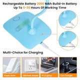 Battery Powered Desk Lamp, Portable Lamps Rechargeable 3 Color Modes Touch Control Stepl Dimming,
