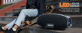 W-KING X10 Bluetooth Speaker, 120W Max Portable Loud Speakers Wireless Bluetooth Boombox, 70W IPX6 Waterproof Outdoor Party Large Big Speaker, Triple Passive Radiator/Subwoofers