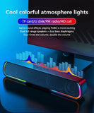 Wireless Bluetooth Subwoofer Bass Surround Sound Bar Speaker System Music Player For Laptop