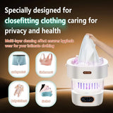 5.0 New Upgraded Portable Washing Machine 16L Mini Foldable Washer with SGS Certified German High-Efficiency