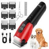 Hatteker Pet Clipper Professional Dog Hair Trimmer Cat Grooming Shaver Charged Electric