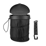Foldable Car Trash Bin With Lid, Spill-Proof Oxford Cloth Garbage Container