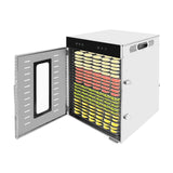 20-Trays Stainless Steel Food Dryer,110V Silver Rectangular Food Dehydrator 46*40*60cm