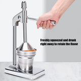 Orange Juice Maker Stainless Steel Manual Juicer Handheld Vegetable Fruit Home Squeezer