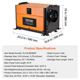SucceBuy  Commercial Dehumidifier with Drain Hose for Crawl Spaces