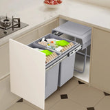 20L Pullout Trash Can for Kitchen Under-Counter Slide-Out Recycling Garbage Trash Can Waste Bin