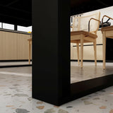 86.6" W Dining Table for 8-10 People, Versatile Modern Wooden Dinner Table Kitchen Table for Dining Room Conference Room