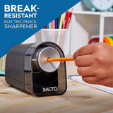 Heavy Duty Electric Pencil Sharpener, Quiet Motor, Pencil Saver, Auto-Reset