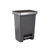 Kitchen Indoor Trash Can, 19 Gallon, Stainless Steel Rim, Step Lid, Garbage Can