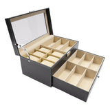 6/12/20/24/30Slots Large-capacity Watches and Glasses Display Box  Suitable for Hold Glasses Watches Jewelry Rings