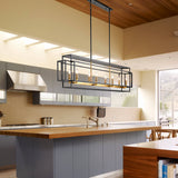 Retro Industrial Chandelier for Table Dining Room Kitchen Island Bar Light Pendant