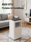 8000 BTU Portable Air Conditioner 3-In-1 Remote Control for Home Office
