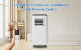 8000 BTU Portable Air Conditioner 3-In-1 Remote Control for Home Office