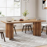 Tribesigns 63-inch Dining Table for 4-6, Farmhouse Kitchen Table with Large Tabletop