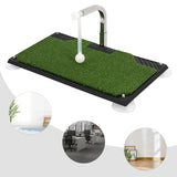 Foldable Flat Golf Practice Mat with Auto Ball Return System for Home