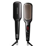 Pro Ceramic Ionic Hair Straightener Brush for Home Salon MCH Fast 20s Heating Tech with Auto-Off Safety
