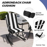 50x20 Inch Adirondack Chair Cushions Set of 2 Outdoor Rocking Chair Cushions