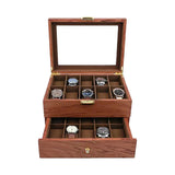 6/12/20/24/30Slots Large-capacity Watches and Glasses Display Box  Suitable for Hold Glasses Watches Jewelry Rings