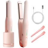 Cordless Hair Straightener, for Fine Soft Hair/Short Hair, Portable Ceramic Hair Straightener