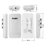 KuWFi 2.4G Wireless Bridge 300Mbps Outdoor CPE Wi Fi Signal PTP Long Range