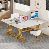 Tribesigns Modern Office Desk, 70.9" Wooden Computer Desk