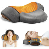 3in1 Rechargeable Neck Massager Pillow for Daily Use at Home or Office Provides Deep Tissue Pain Relief and Shoulder Support wi