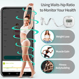 Body Fat Measuring Tape and Smart Scale for Body Weight and Fat with APP Digital Bathroom Scale for Weight Loss