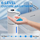 Touchless Automatic Soap Dispenser with Digital Display, 6 Adjustable Levels