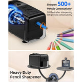 Electric sharpener, Heavy Duty Classroom sharpener, Colored pencils
