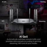 Radix AXE6600 WiFi 6E Tri-Band Gaming Router, Tri Band Gigabit Wireless