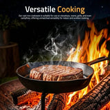 3-Piece Cast Iron Skillet Set – Pre-Seasoned Chefs Pans for Oven, Stove, Grill