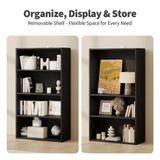 JHK 3-4 Tier Wooden Shelf Bookcase Tall Floor Standing Open Bookshelf f