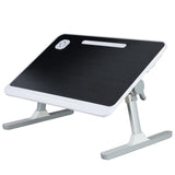 Height Angle Adjustable Laptop Bed Stand, Portable Lap Desk with Foldable Legs