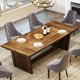 Tribesigns 70.87-Inch Large Dining Table: Wood Long Dining Room Table