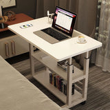 Height Adjustable Computer Desk with Rolling Wheels Adjustable Bedside Laptop Desk Height Adjustable