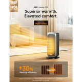 1500W Portable Heaters for Indoor Use with Remote, 70° Oscillation