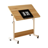 Small Standing Rable Adjustable Height Mobile Stand Up Desk With Wheels