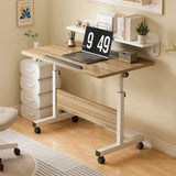 Small Standing Rable Adjustable Height Mobile Stand Up Desk With Wheels