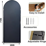 26" x 71" Aluminum Alloy Frame Full Body Mirror for Bedroom, Living Room