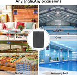 Herdio 4PCS 6.5'' 800W Passive Outdoor Speakers Wired Waterproof 2-Way Wall Mounte